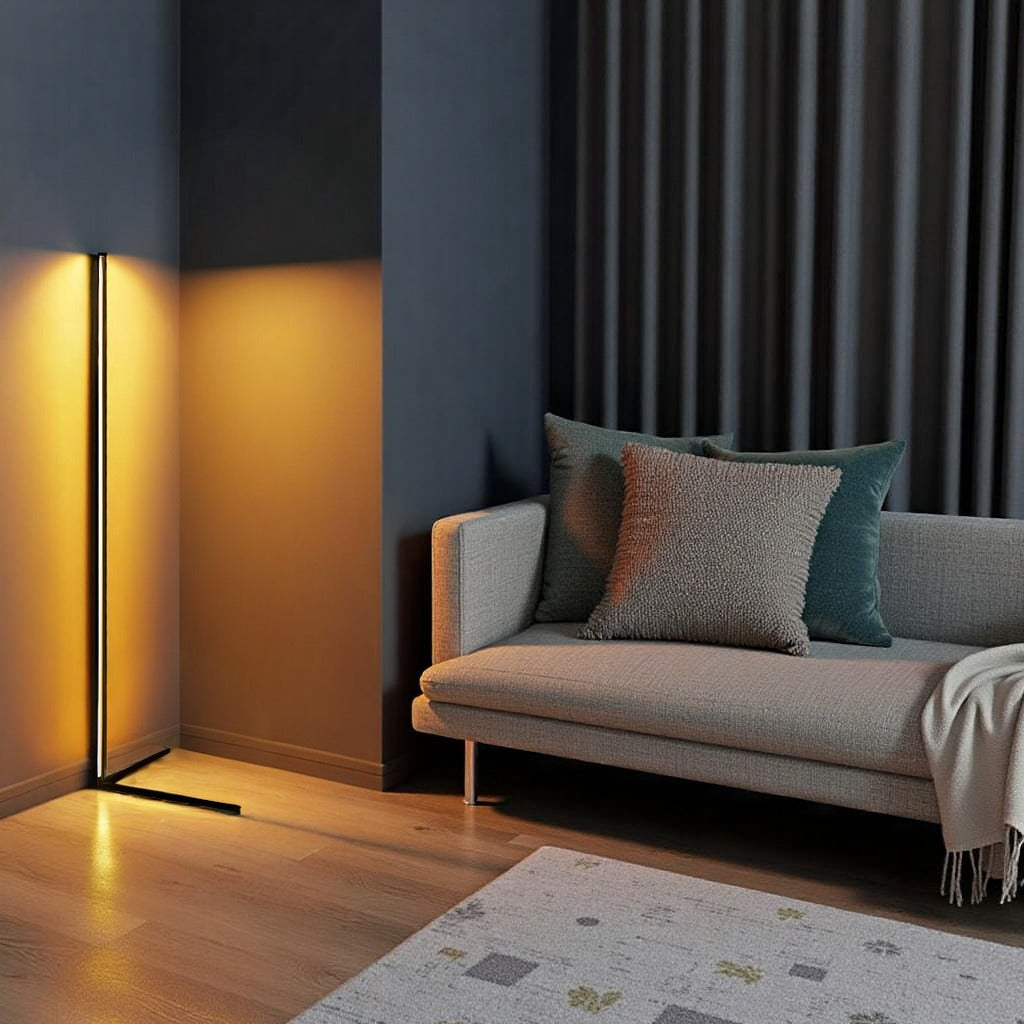 Floor Lamp | Nordic Design, RGB Remote Control | 24W LED