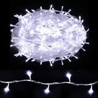 Christmas string lights 100M with 500 cool white LEDs for outdoor and indoor decor