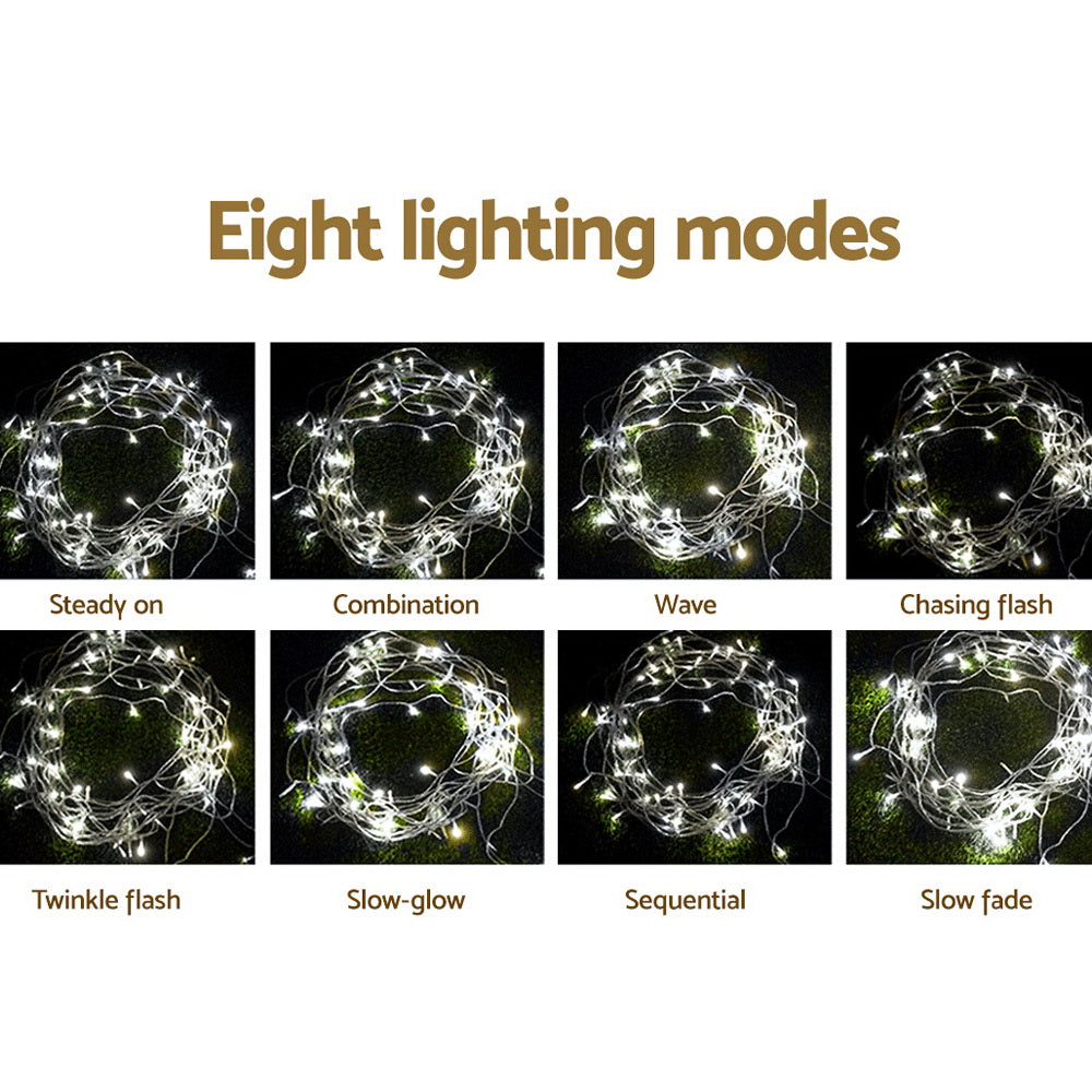 Christmas string lights 100M with 500 cool white LEDs for outdoor and indoor decor