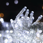 Christmas string lights 100M with 500 cool white LEDs for outdoor and indoor decor