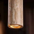 Travertine Pendant Light | Yellow Stone, Nordic, 30cm, 4W LED