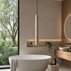 Travertine Pendant Light | Yellow Stone, Nordic, 30cm, 4W LED