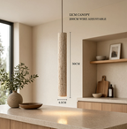 Travertine Pendant Light | Yellow Stone, Nordic, 30cm, 4W LED
