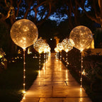 LED Balloons Transparent Warm White 45cm Set 10 Pieces 3m Light String Reusable Latex-Free Party Decoration Battery