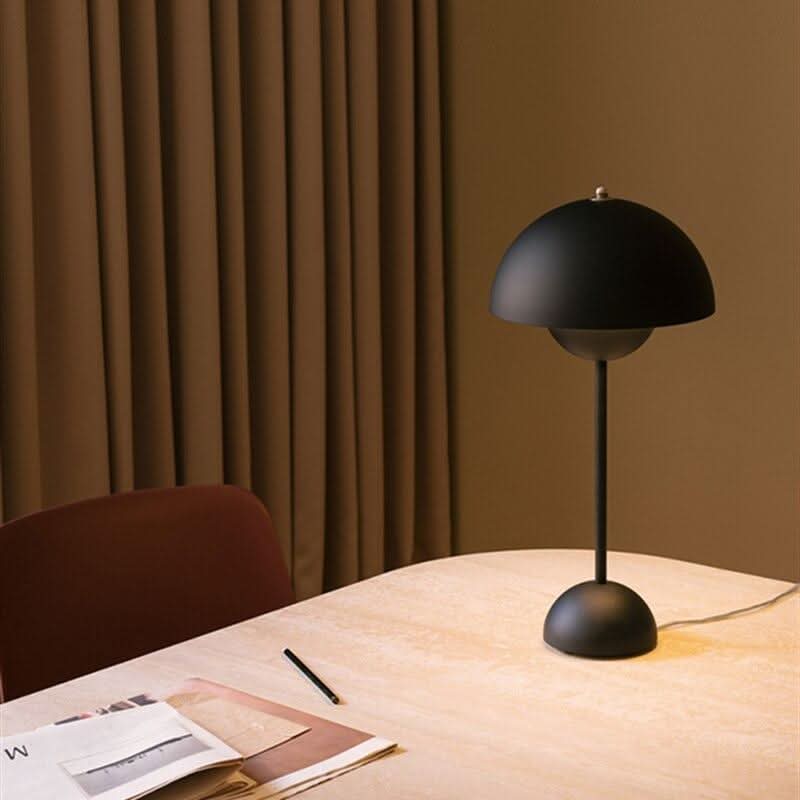 Table Lamp | Metal & Glass, USB Powered, Warm White LED