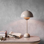 Table Lamp | Metal & Glass, USB Powered, Warm White LED