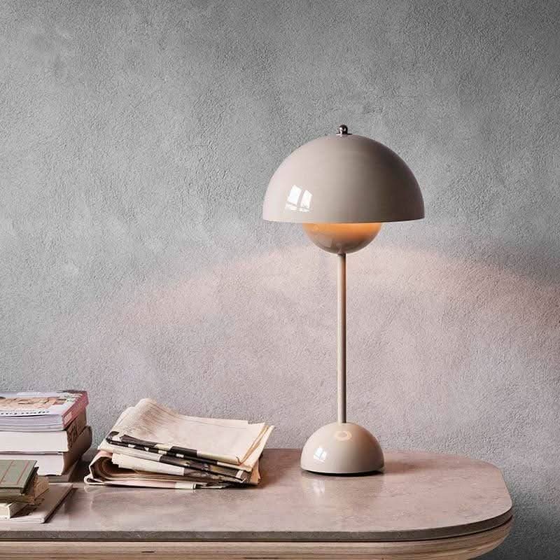 Table Lamp | Metal & Glass, USB Powered, Warm White LED