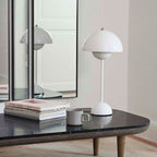 Table Lamp | Metal & Glass, USB Powered, Warm White LED