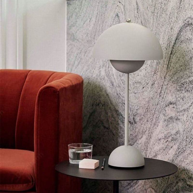 Table Lamp | Metal & Glass, USB Powered, Warm White LED