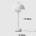 Table Lamp | Metal & Glass, USB Powered, Warm White LED