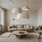 Modern dimmable pendant light with adjustable cable, E27 fitting, minimalist ambient home lighting