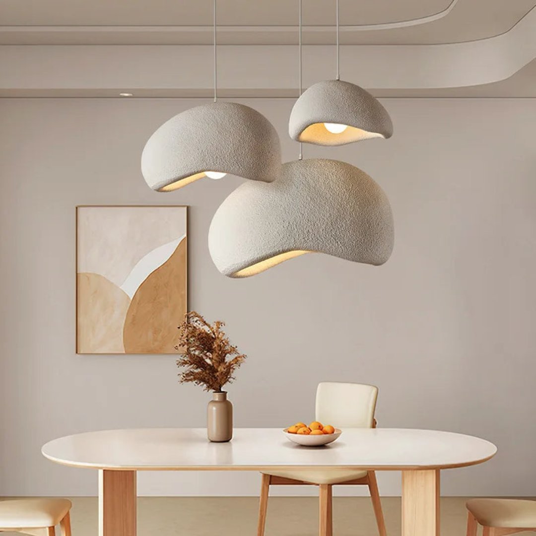 Modern dimmable pendant light with adjustable cable, E27 fitting, minimalist ambient home lighting