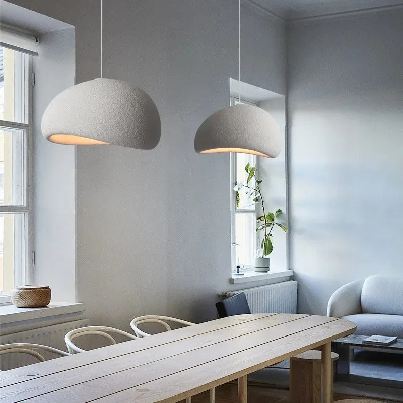 Modern dimmable pendant light with adjustable cable, E27 fitting, minimalist ambient home lighting