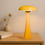 Cordless desk lamp with jellyfish shape, portable ABS design, warm white light