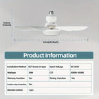 2-in-1 dimmable socket fan E26 E27 with remote control, LED ceiling fan