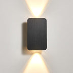 Wall sconce LED rectangular Nordic minimalist aluminum frosted glass 2-light indoor