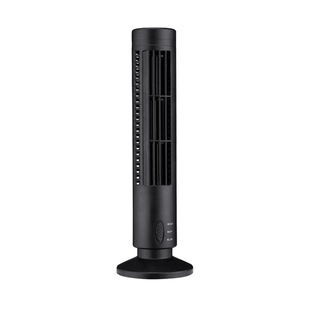 Bladeless cooling fan portable LED tower design 2-speed desktop fan