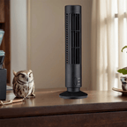Bladeless cooling fan portable LED tower design 2-speed desktop fan