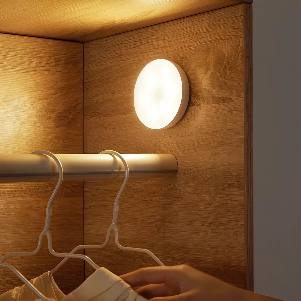 Motion Sensor Night Light | Magnetic, Round LED, Auto On/Off