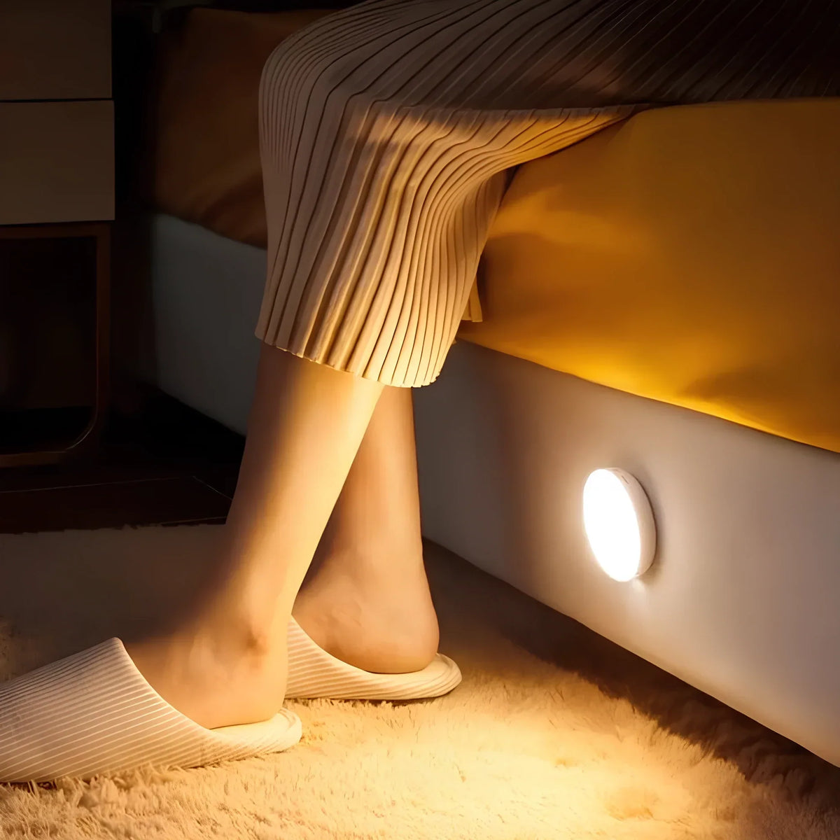 Motion Sensor Night Light | Magnetic, Round LED, Auto On/Off
