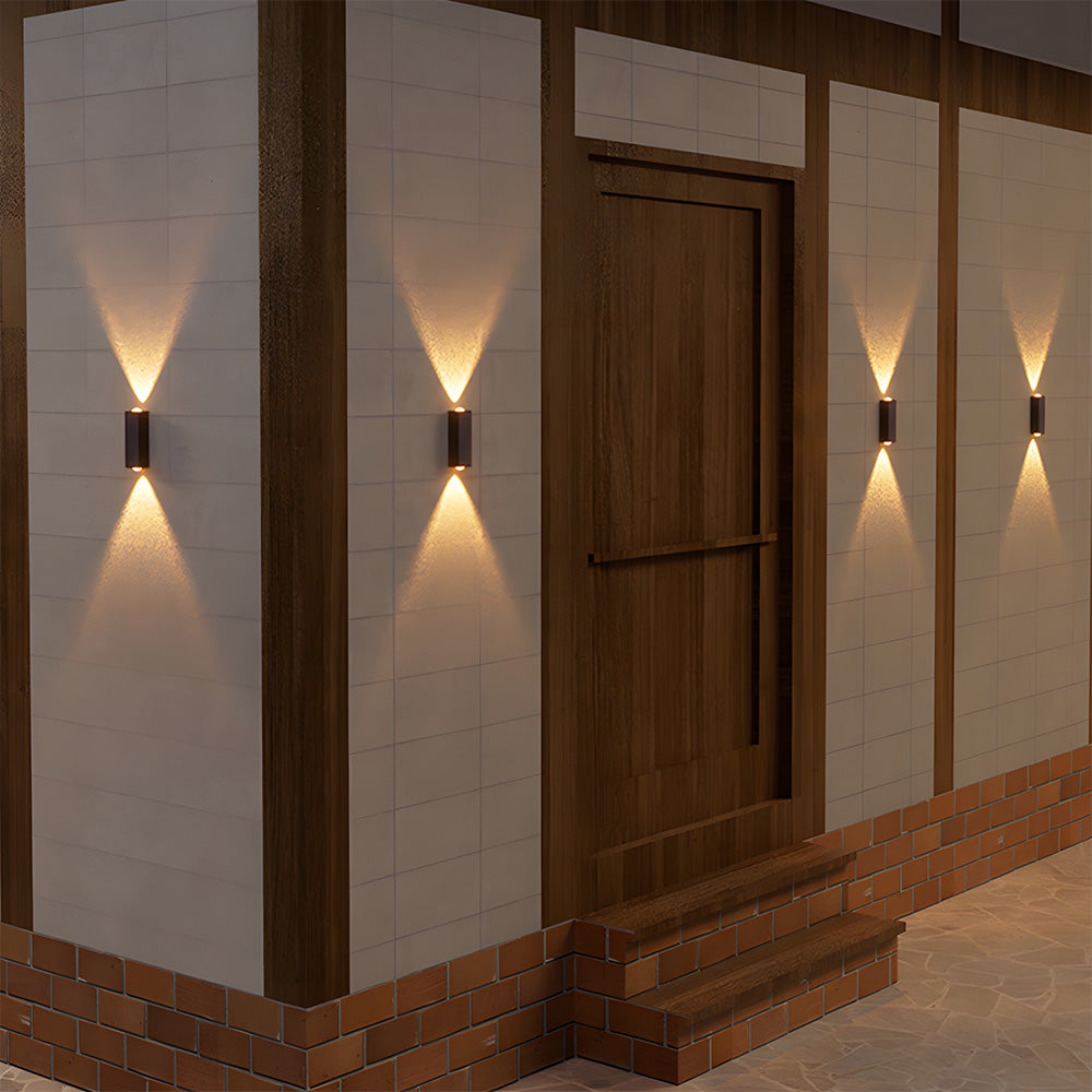 Solar Outdoor Wall Light | Up Down Glow, Wireless, IP65