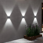 Solar Outdoor Wall Light | Up Down Glow, Wireless, IP65