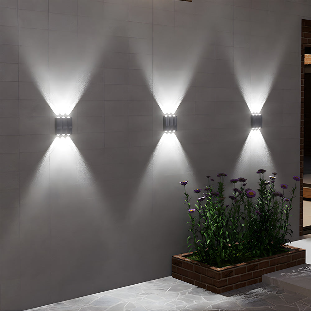 Solar Outdoor Wall Light | Up Down Glow, Wireless, IP65