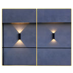Solar Outdoor Wall Light | Up Down Glow, Wireless, IP65