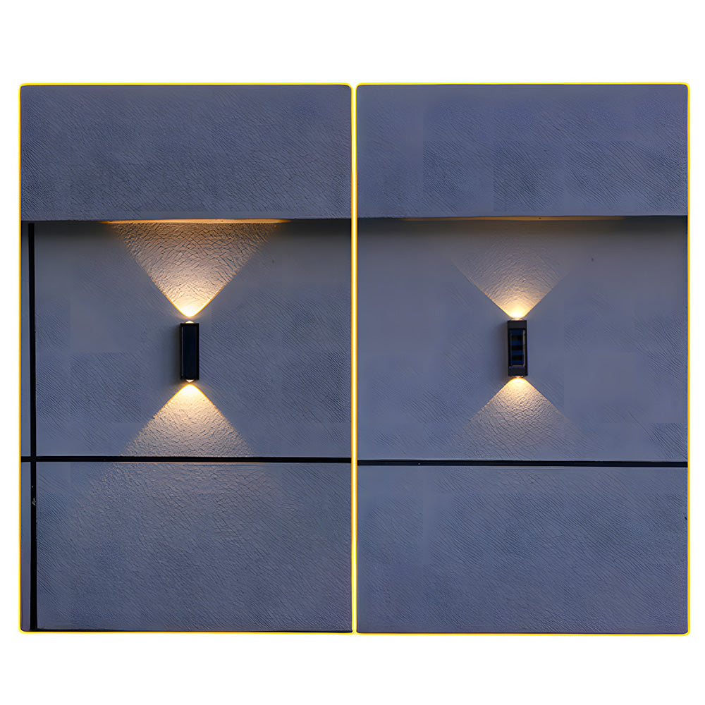Solar Outdoor Wall Light | Up Down Glow, Wireless, IP65