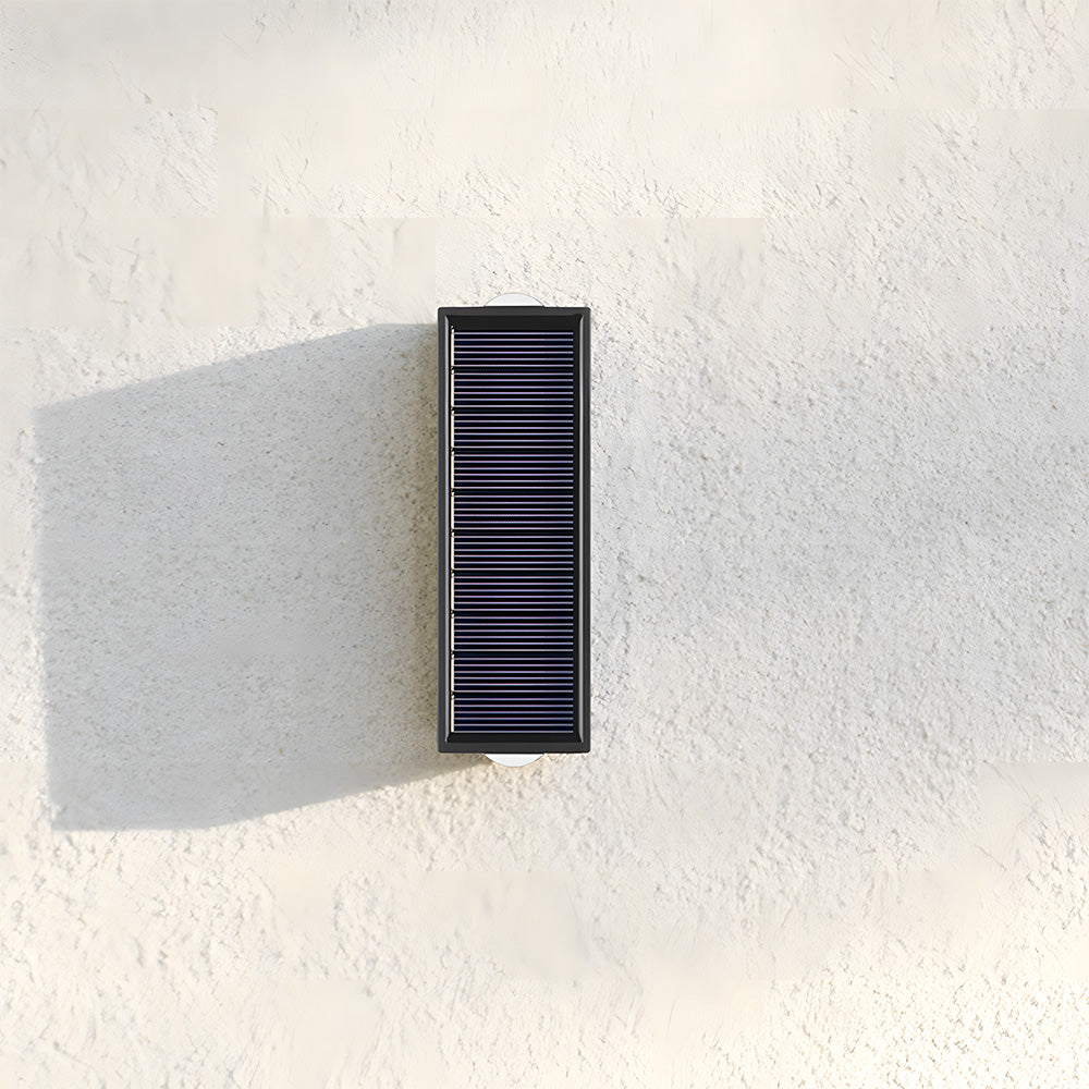 Solar Outdoor Wall Light | Up Down Glow, Wireless, IP65