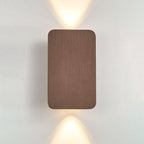 Wall sconce LED rectangular Nordic minimalist aluminum frosted glass 2-light indoor