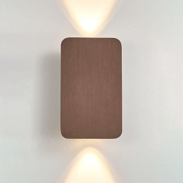 Wall sconce LED rectangular Nordic minimalist aluminum frosted glass 2-light indoor