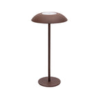 Cordless table lamp in solid iron with touch control and warm white LED