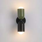 Nina | LED Wall Sconce | 2-Light Modern Cylinder Design | Metal, Warm White