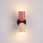 Nina | LED Wall Sconce | 2-Light Modern Cylinder Design | Metal, Warm White