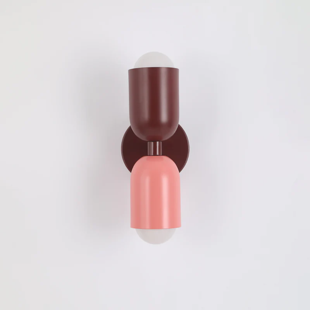 Nina | LED Wall Sconce | 2-Light Modern Cylinder Design | Metal, Warm White