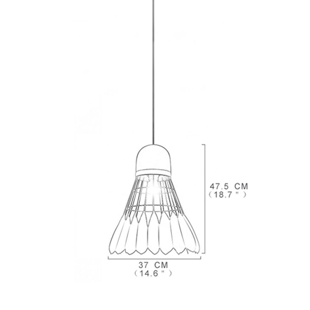 Industrial Pendant Light | Single Bulb, Metal, Geometric