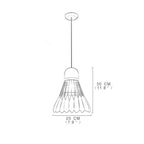 Industrial Pendant Light | Single Bulb, Metal, Geometric
