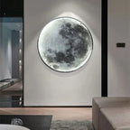 Moon lamp LED bedroom night light with realistic moon surface and soft warm glow