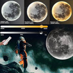 Moon lamp LED bedroom night light with realistic moon surface and soft warm glow