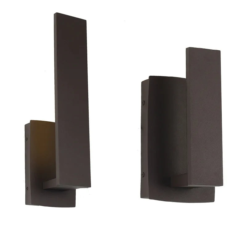 Outdoor wall sconce waterproof IP65 square LED minimalist design