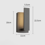 Outdoor wall sconce waterproof IP65 square LED minimalist design