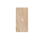 Outdoor wall light travertine stone square LED minimalist up-down illumination