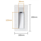 Frameless LED sensor wall light recessed design with motion sensor and soft downward glow