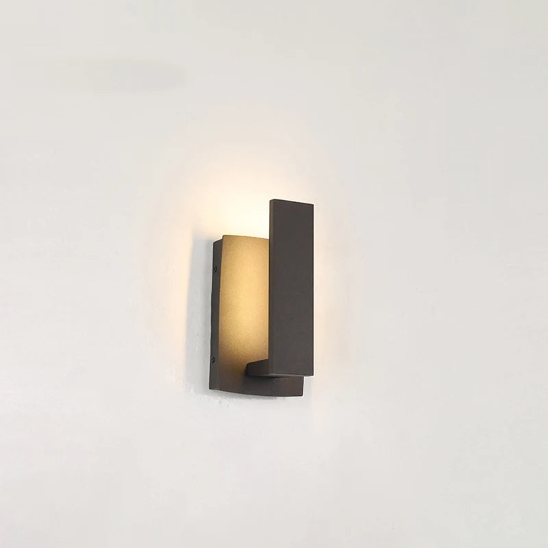 Outdoor wall sconce waterproof IP65 square LED minimalist design