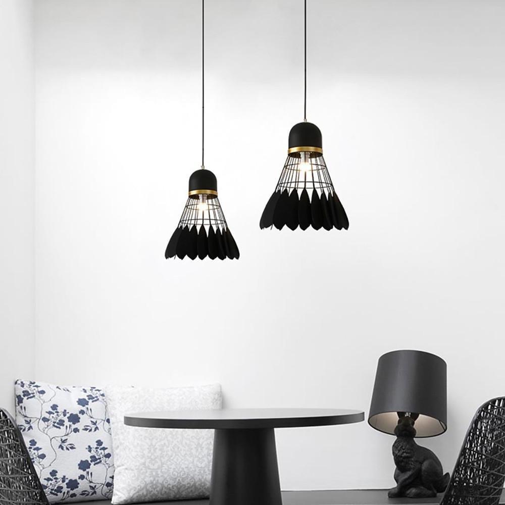 Industrial Pendant Light | Single Bulb, Metal, Geometric