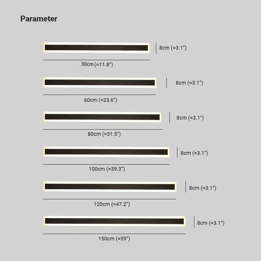 Outdoor Wall Lamp | Linear LED, IP65 Waterproof, Dimmable