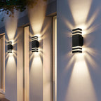 Outdoor Wall Light Aluminium Glass Modern | Weatherproof, E27