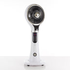 Outdoor misting fan portable evaporative cooler pedestal oscillating white LED display