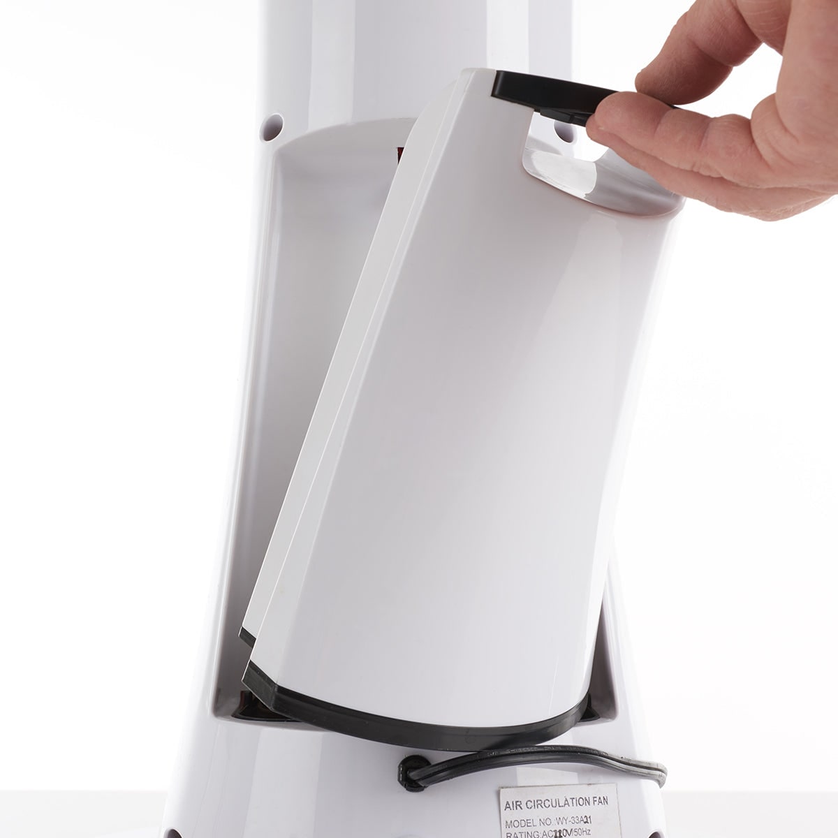 Outdoor misting fan portable evaporative cooler pedestal oscillating white LED display